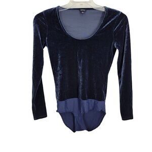 J Crew Stretch Velvet Bodysuit Small Balletcore witchy fairy grunge whimsigoth